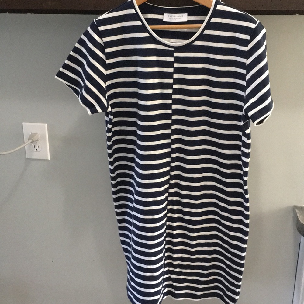 Everlane Striped T Shirt Dress